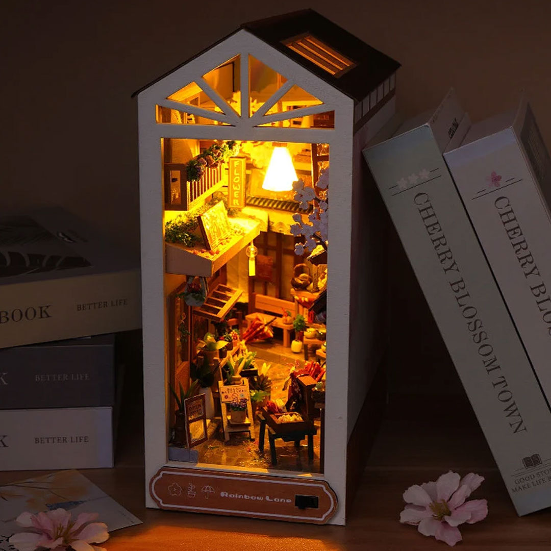 Rainbow Lane 3D Wooden DIY Book Nook