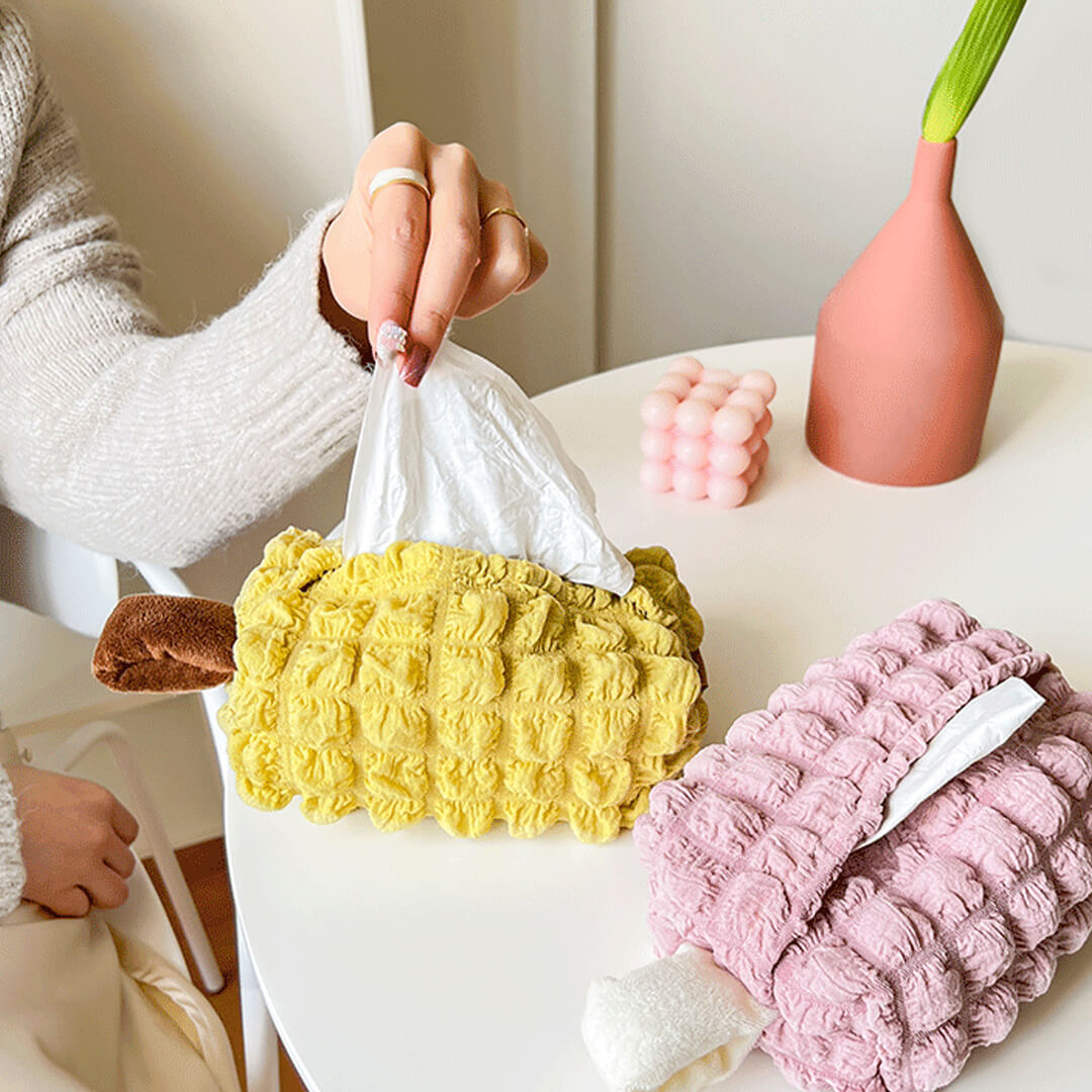 Cute Puffs Style Tissue Box Cover