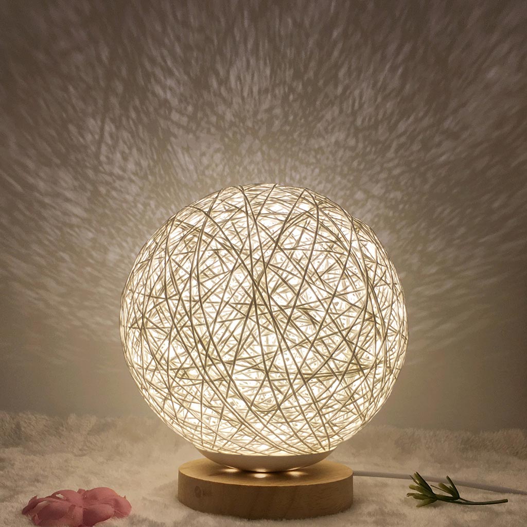 Rattan Ball Moon Light Lamp