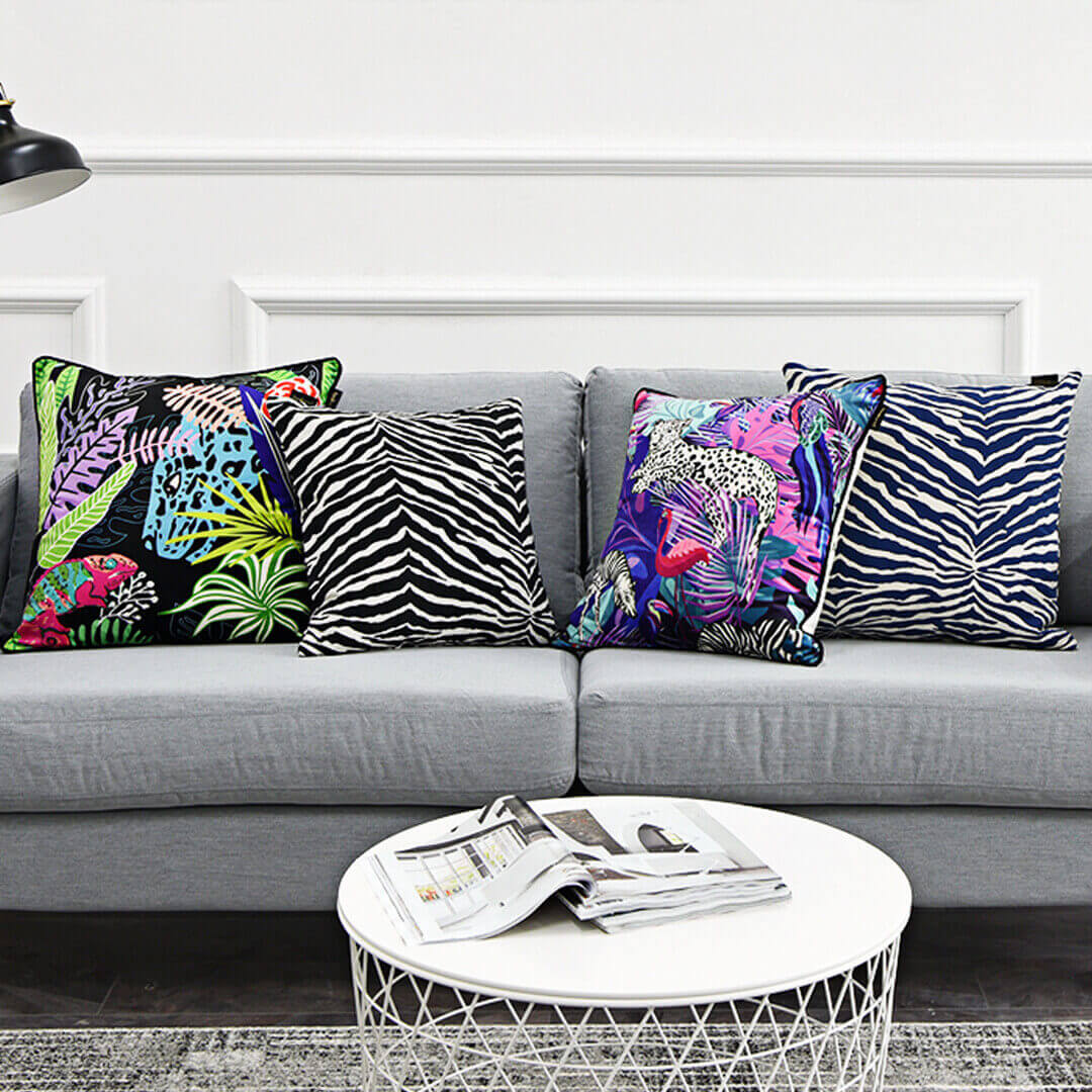 Funda de almohada Zebra Pattern Jungle Series