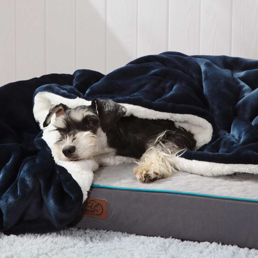 Solid Color Sherpa Fleece Blanket