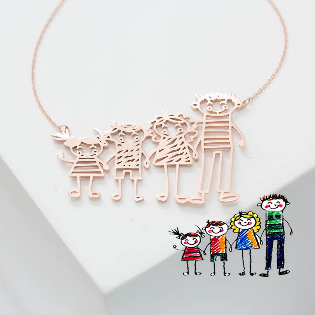 Collana da disegno personalizzata per bambini