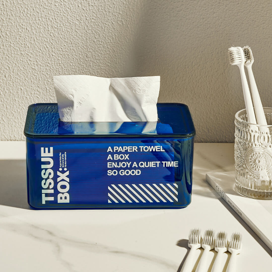 Kreative transparente Tissue-Box