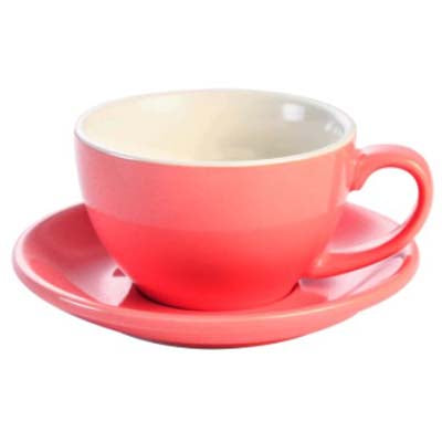 Tazas de café coloridas de cerámica