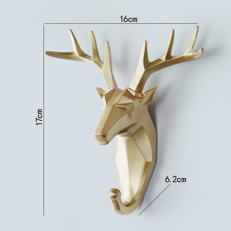 Geometrischer Wandhaken für Wildtiere