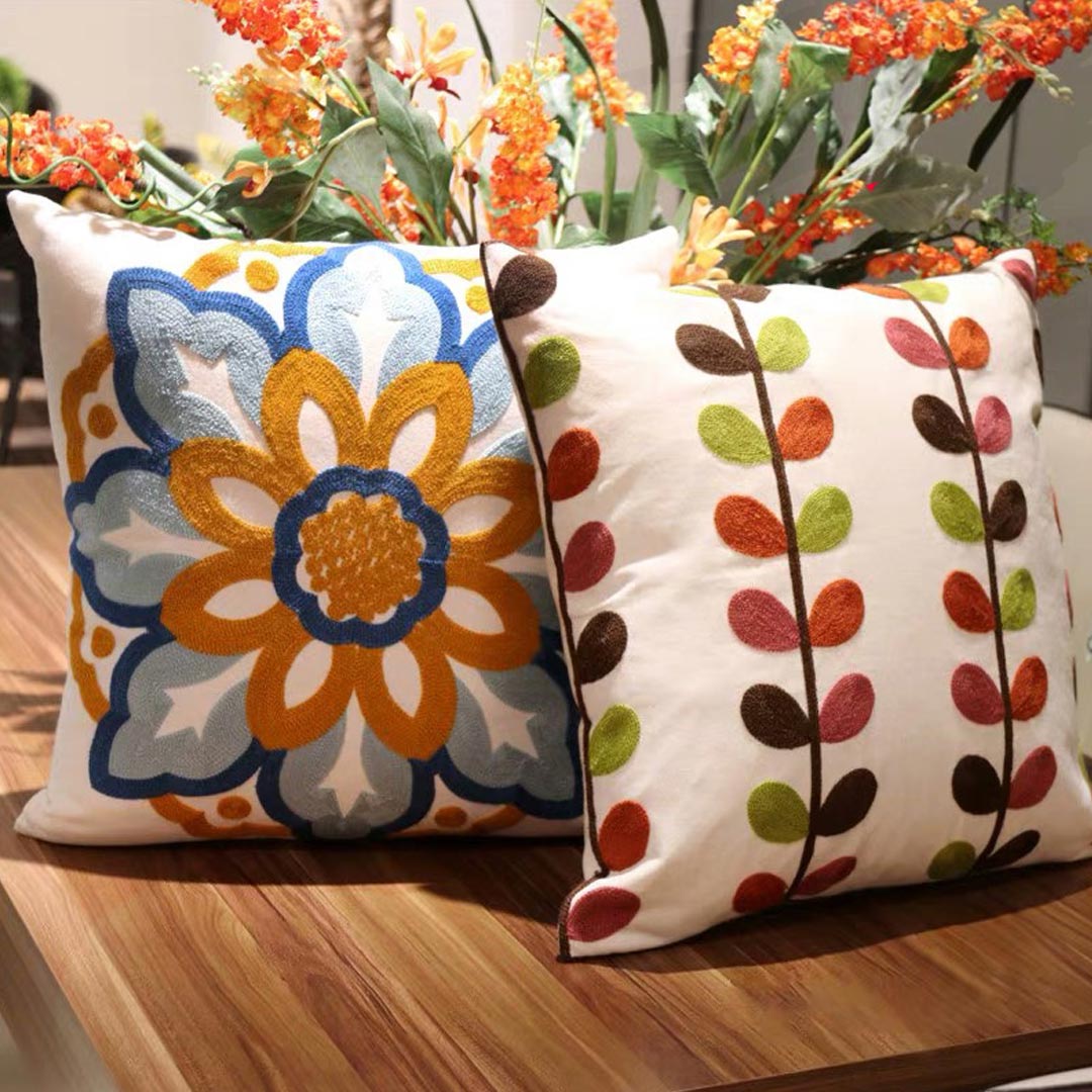 Embroidery Pillow Covers