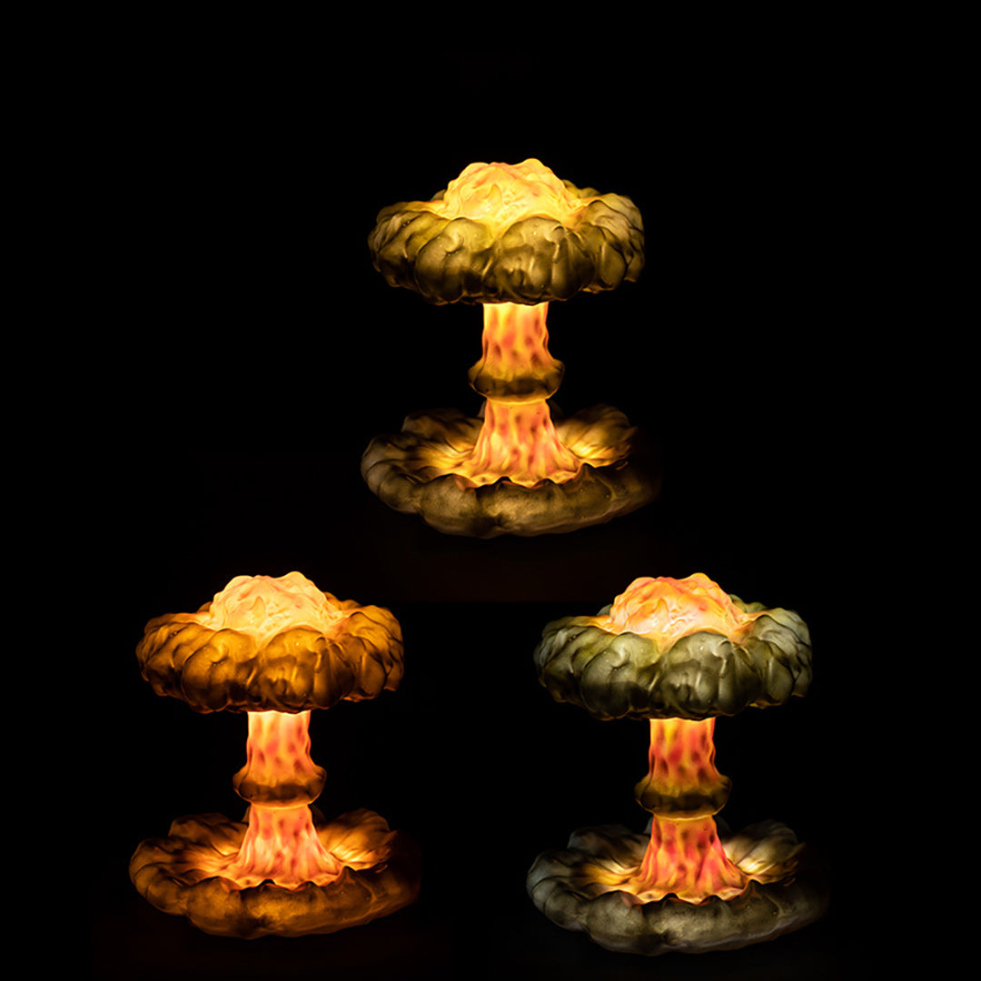 Lampe Nuage Champignon Explosion Nucléaire 3D