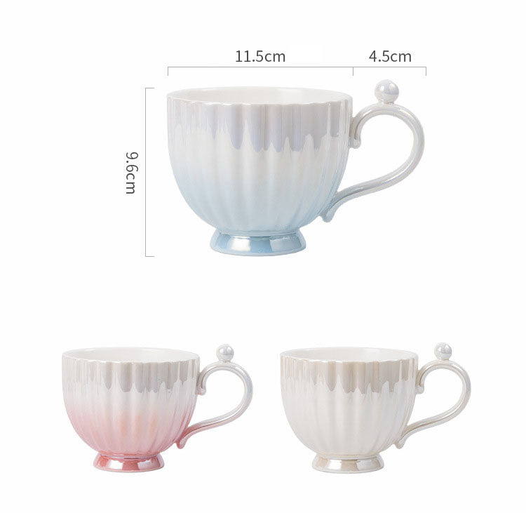 Taza de cerámica degradada Pearl Glaze