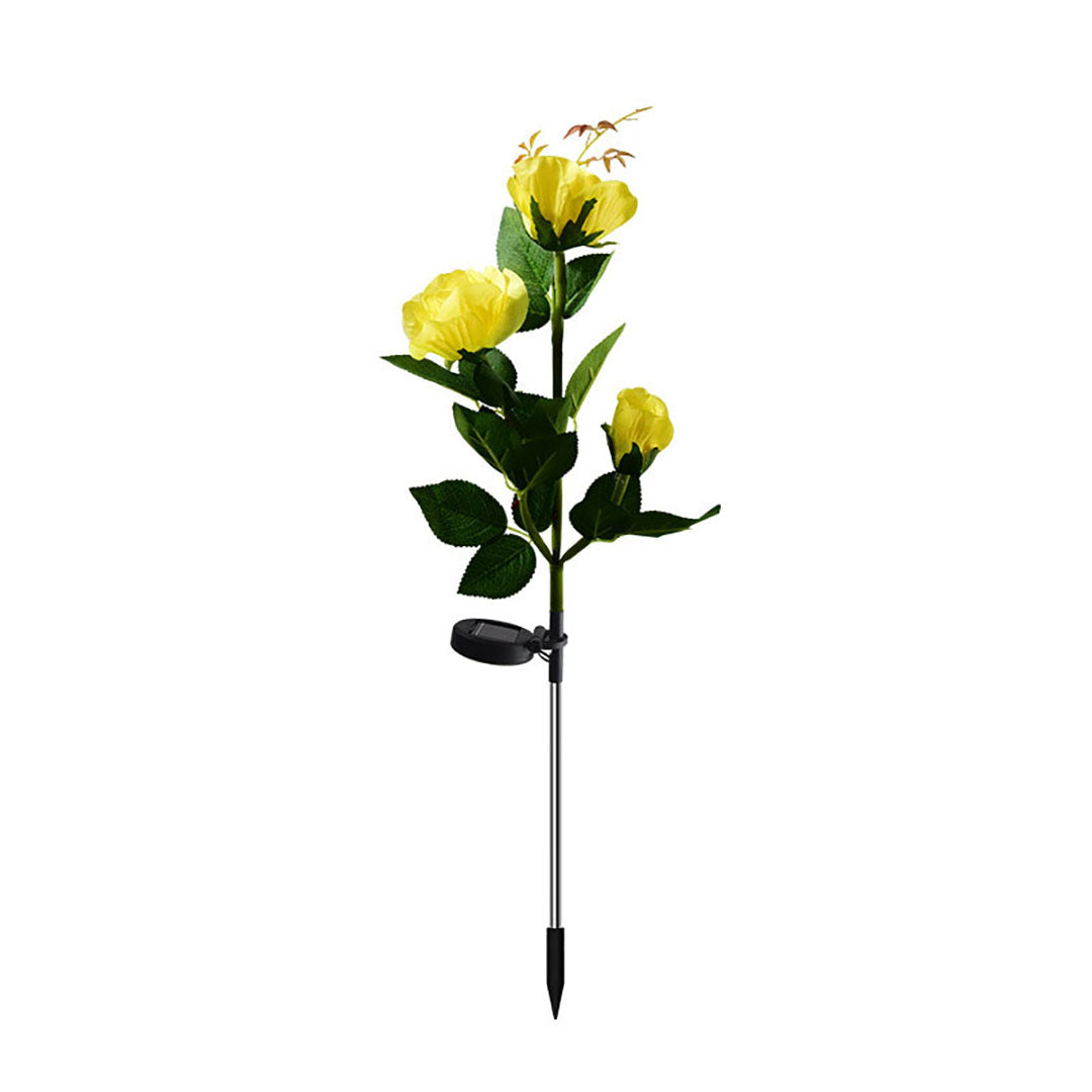Luces solares LED de rosas