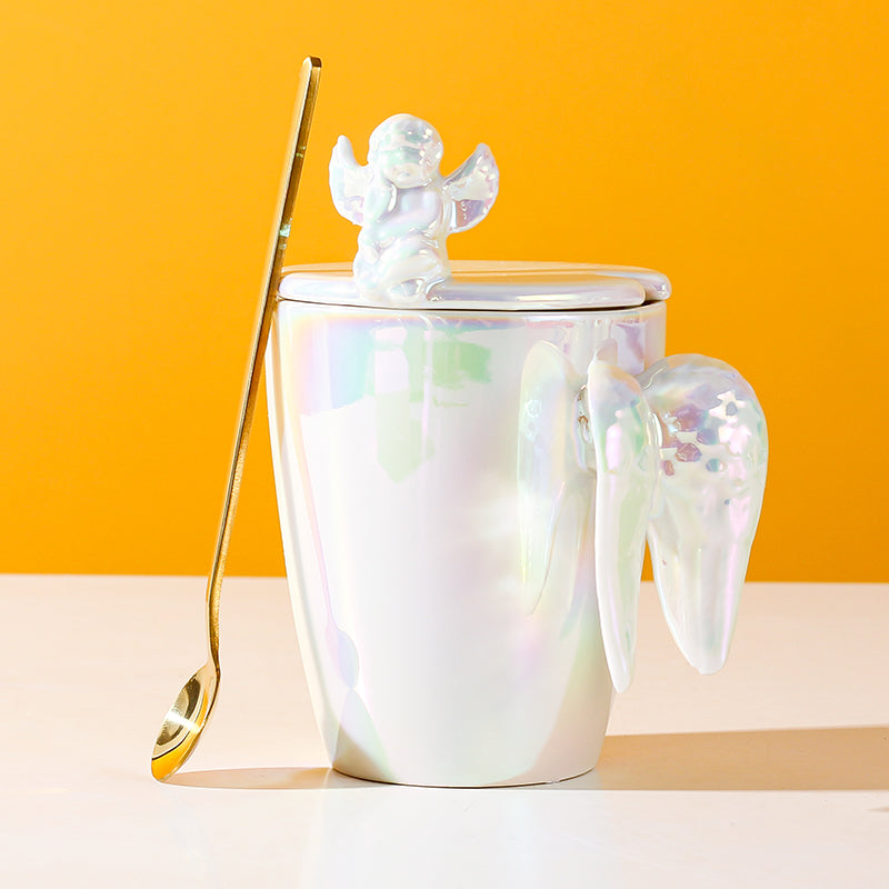 Angel Holographic 3D Wing Mug (with Spoon)