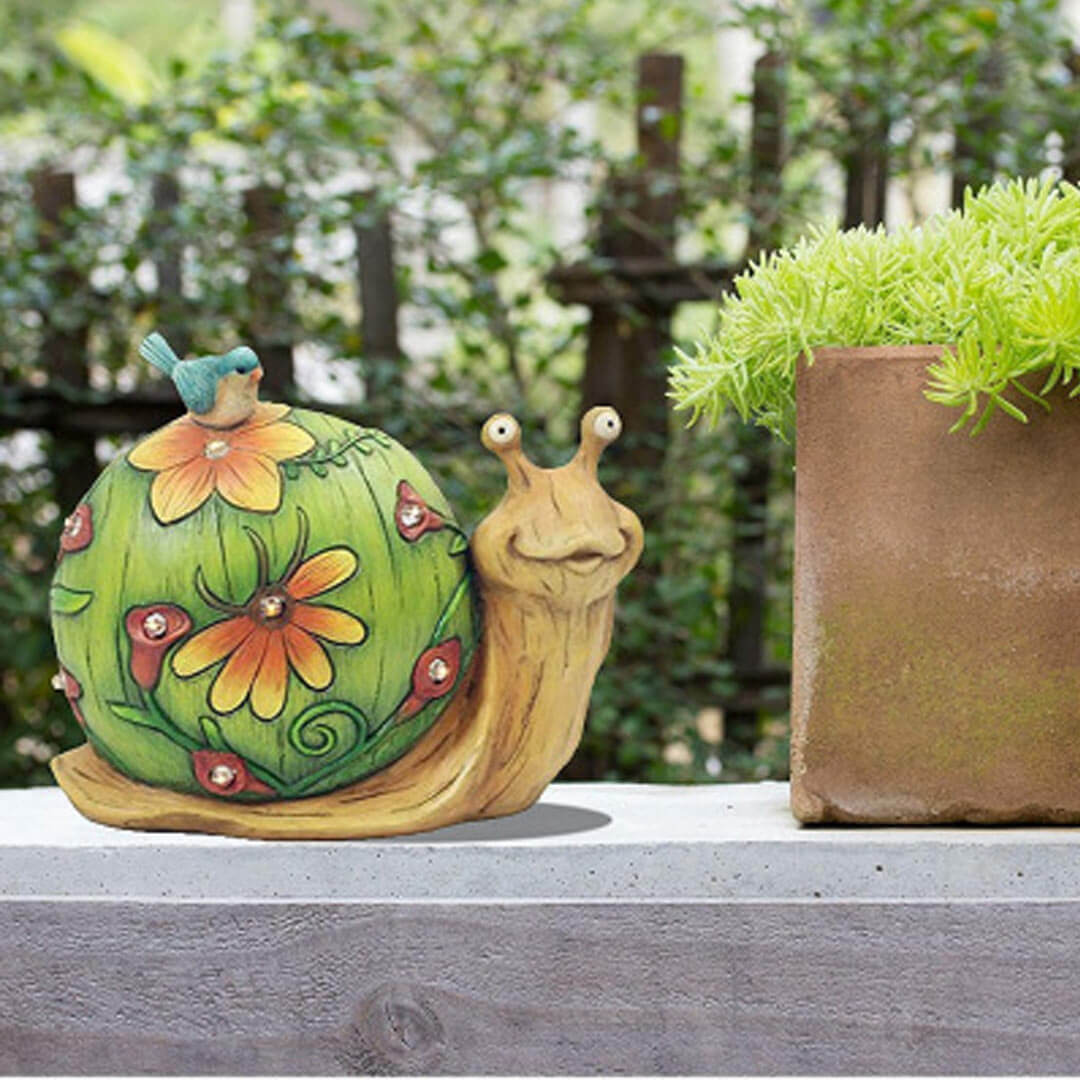 Solar Snail Garden Decoration