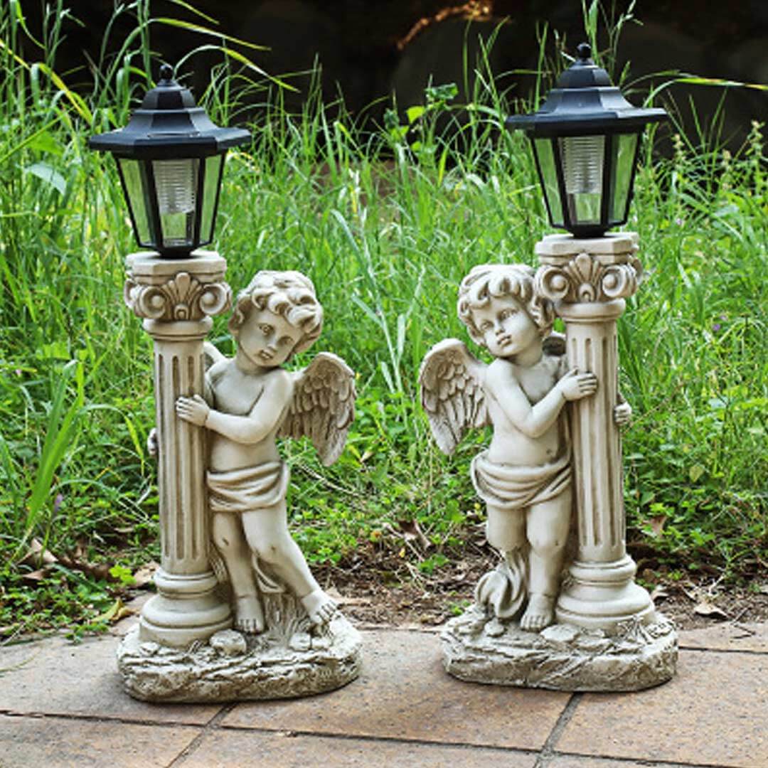 Solar Angel StatueWith LED Lights