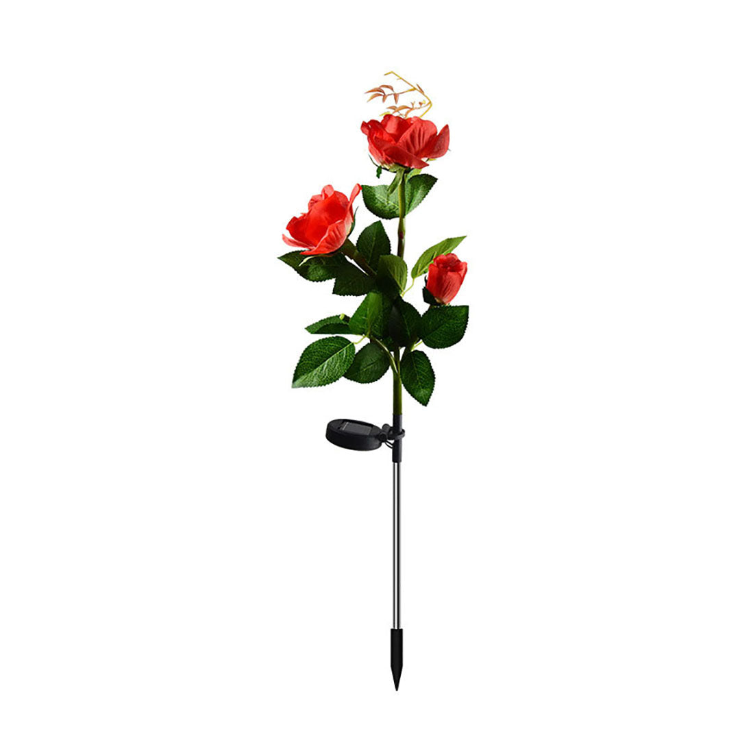 Luces solares LED de rosas