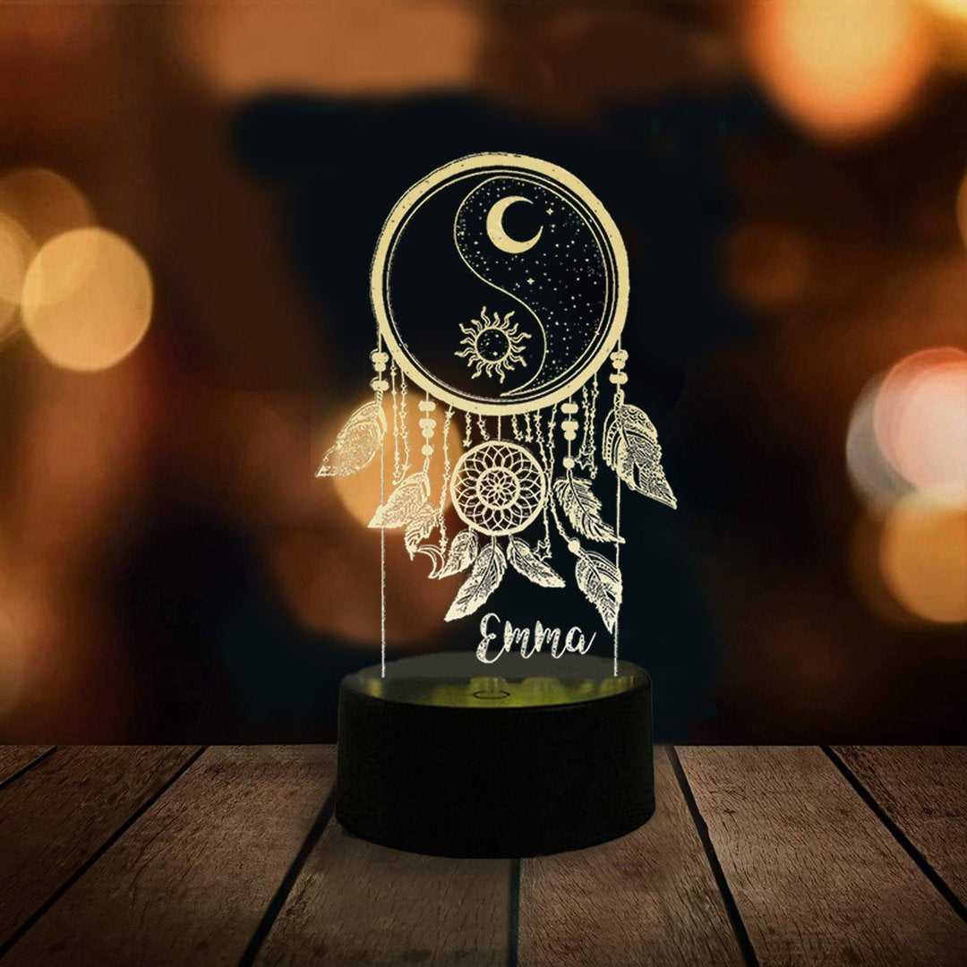 Luz de noche atrapasueños personalizada