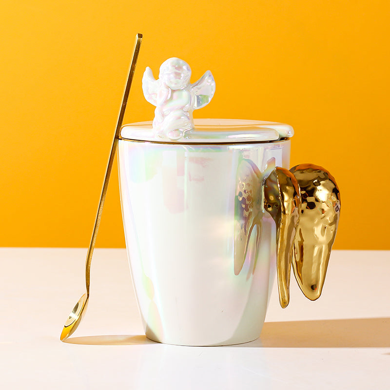 Angel Holographic 3D Wing Mug (with Spoon)