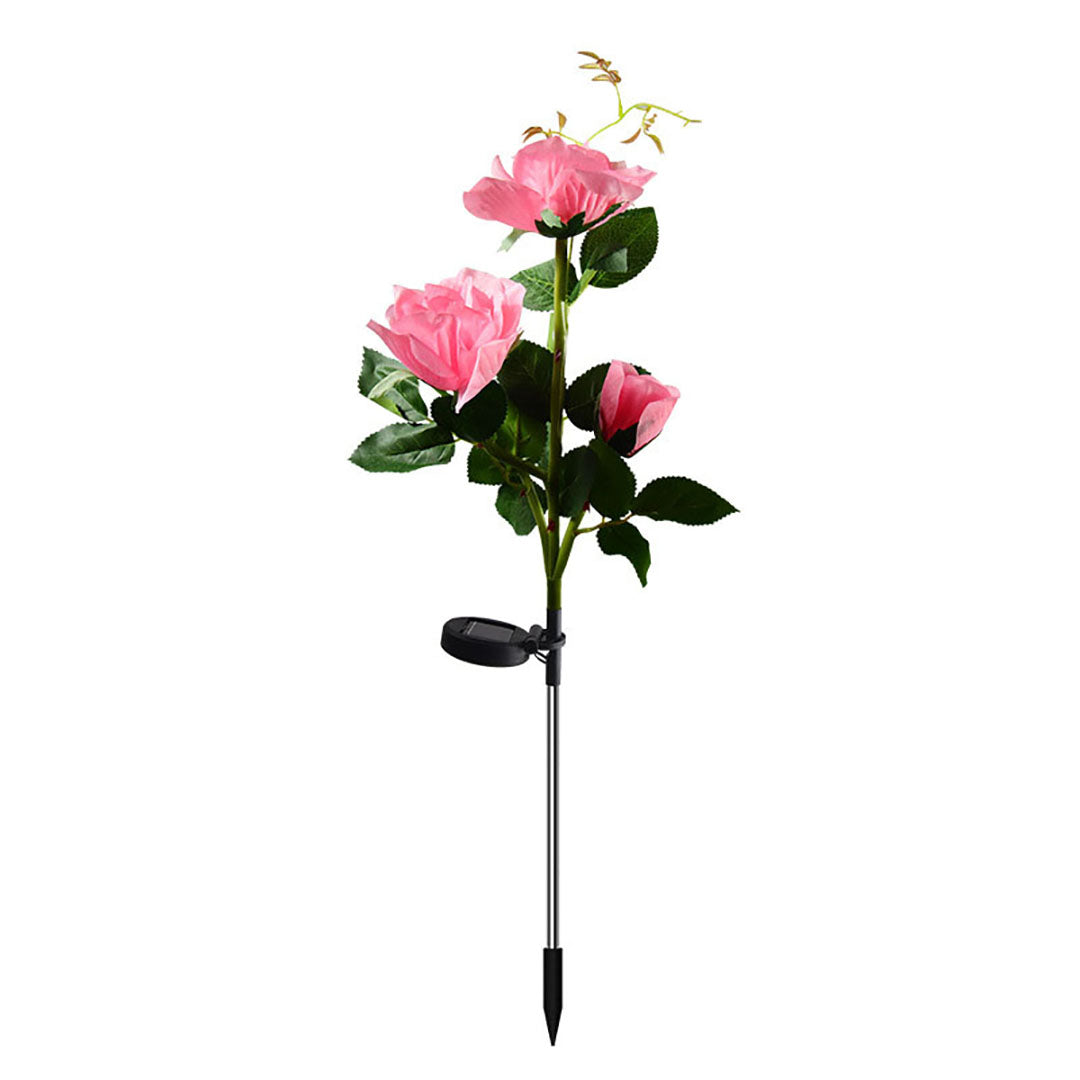 Luces solares LED de rosas