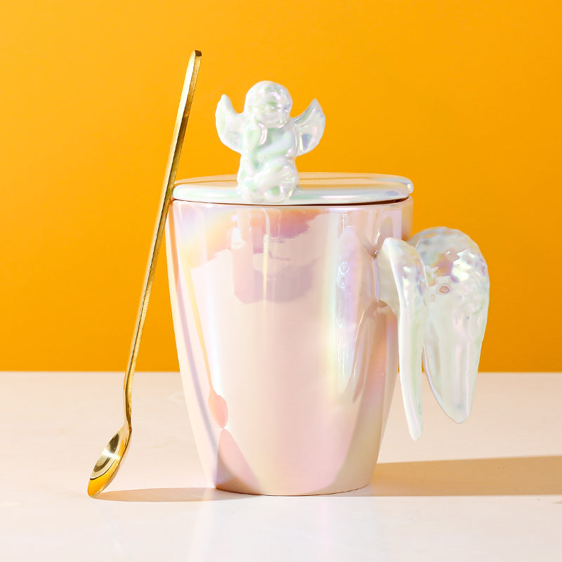 Angel Holographic 3D Wing Mug (with Spoon)