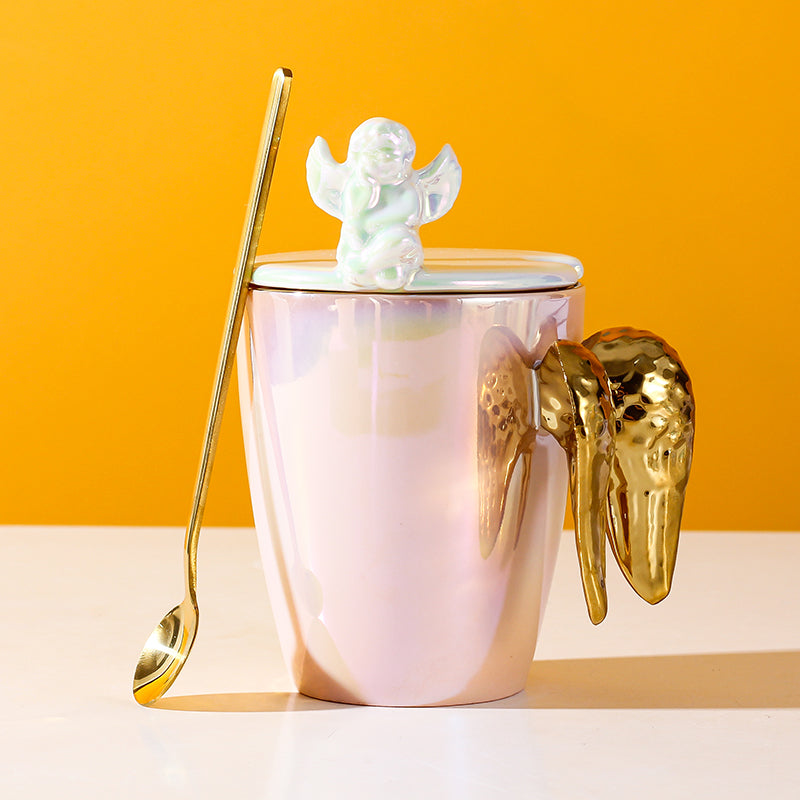 Angel Holographic 3D Wing Mug (with Spoon)