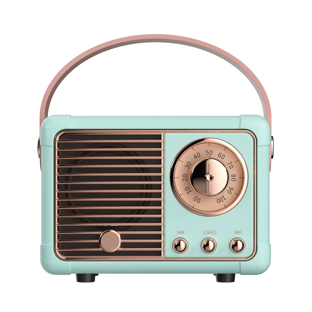 Altavoz Bluetooth inalámbrico portátil retro