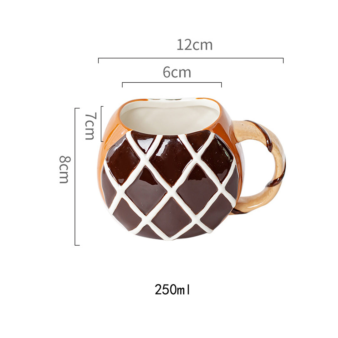 Taza de cerámica de rosquilla