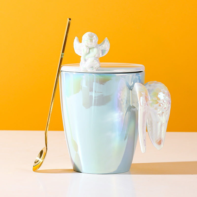 Angel Holographic 3D Wing Mug (with Spoon)