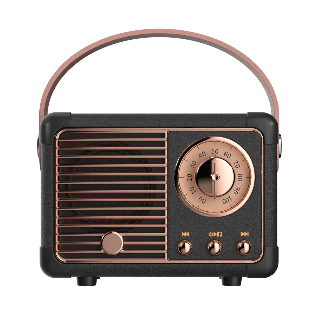 Altavoz Bluetooth inalámbrico portátil retro