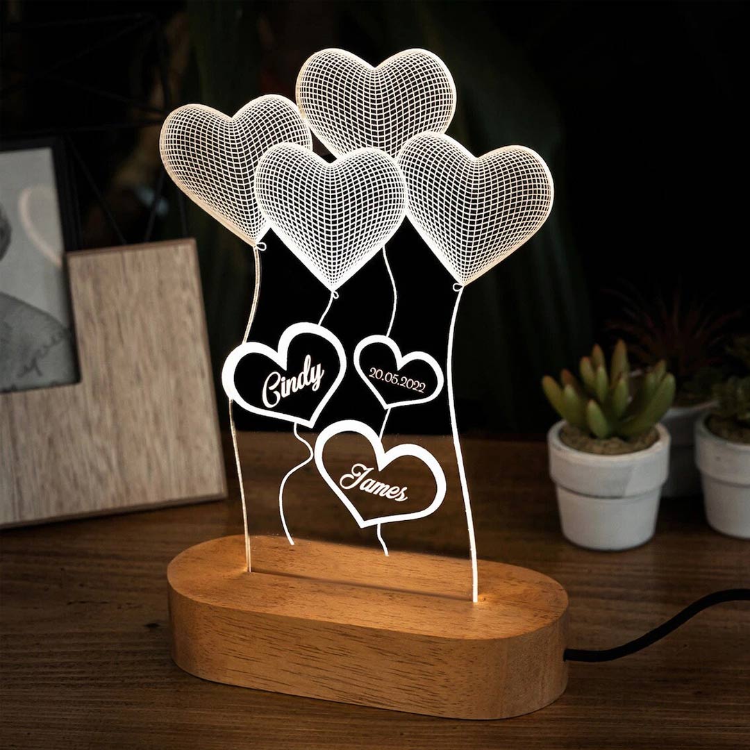 Lámpara de ilusión 3D personalizada