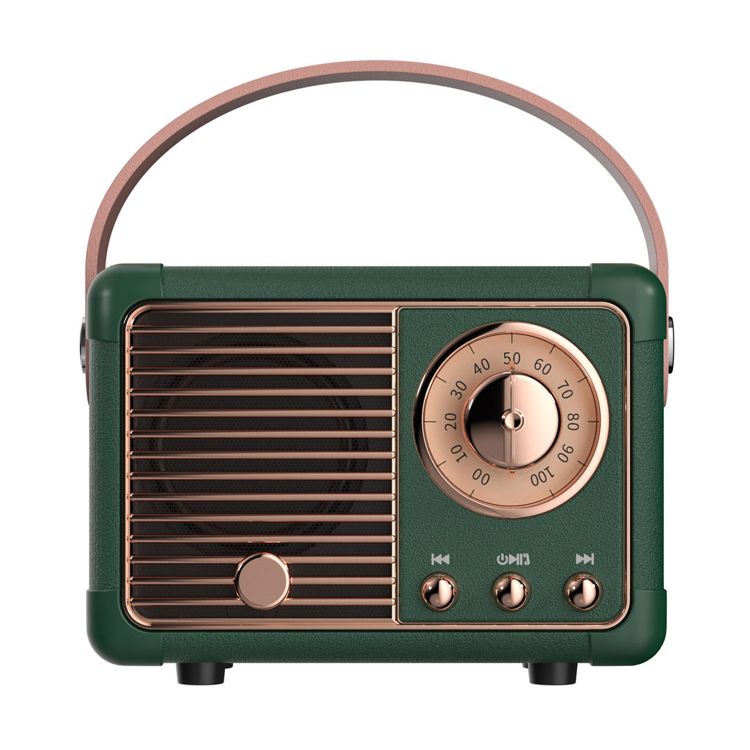 Altavoz Bluetooth inalámbrico portátil retro