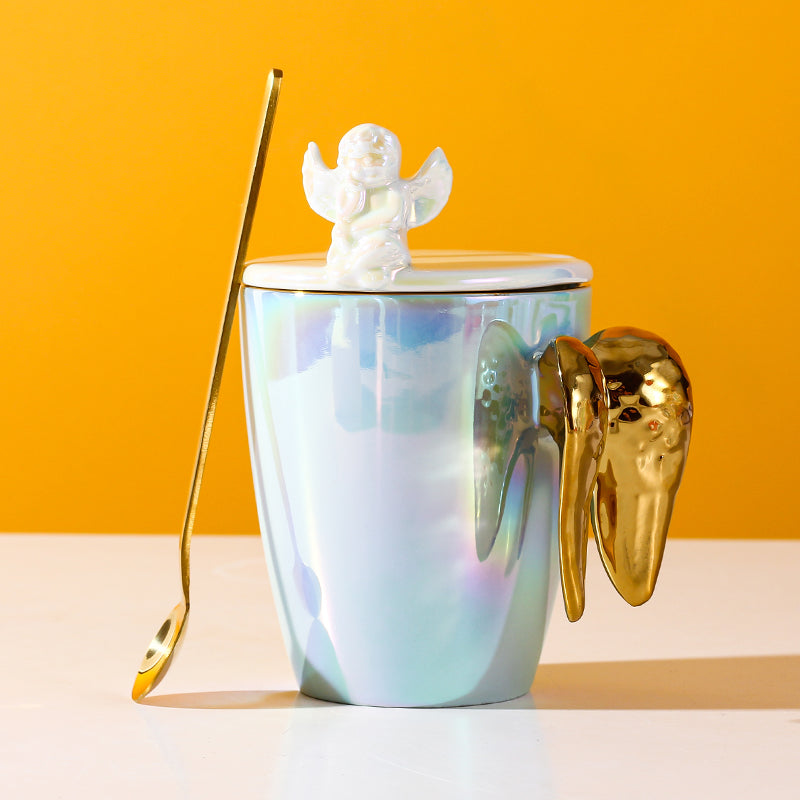 Angel Holographic 3D Wing Mug (with Spoon)