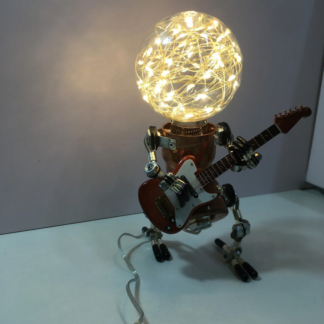 Steampunk-Roboter-Sternenlicht-Lampe