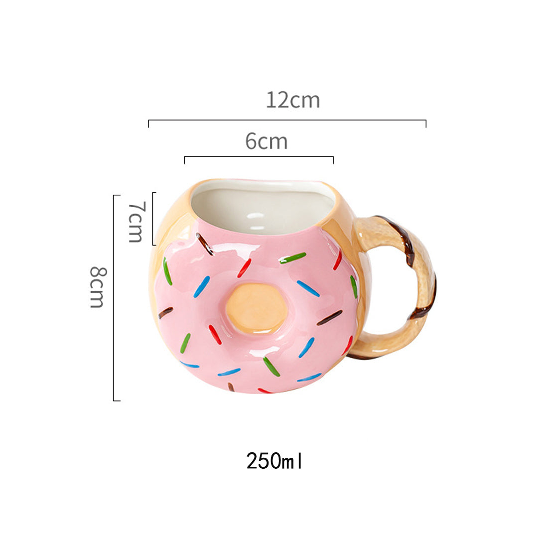 Taza de cerámica de rosquilla