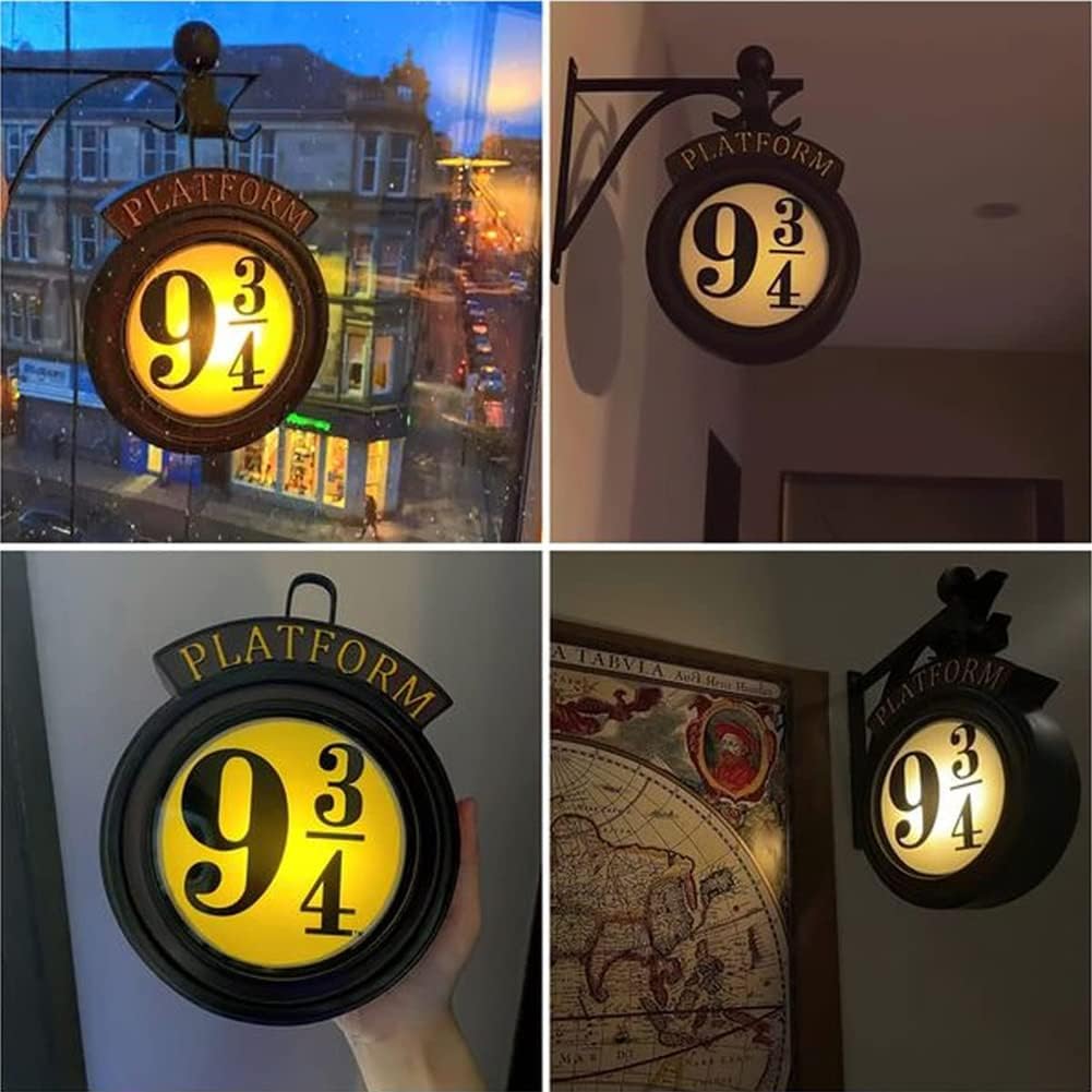 Harry Potter 9 3/4 Sign Vintage Decorative Light