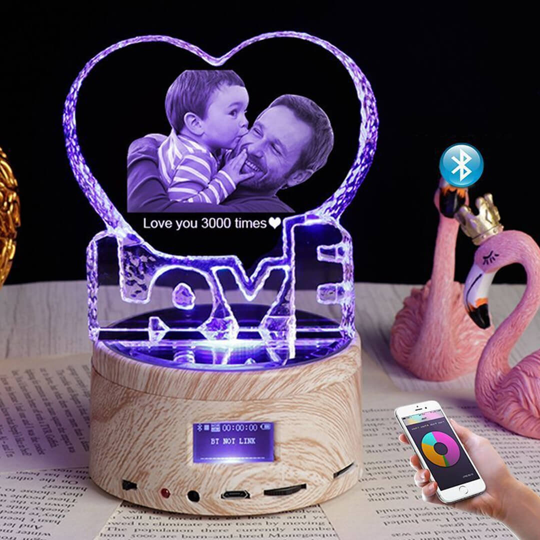 Crystal 3D Customized Music Box Gift