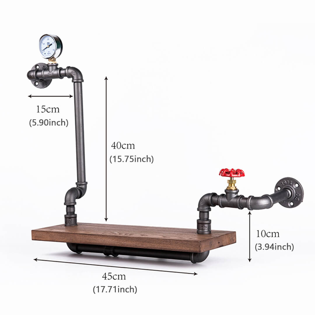 Retro Wrought Iron Bookshelf Display Stand