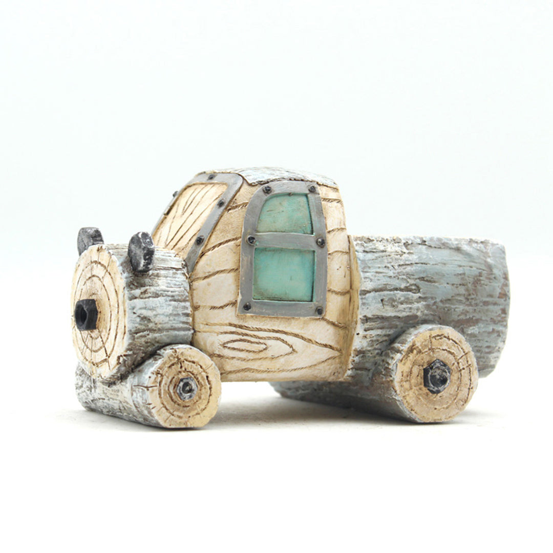 Simulation Woodgrain Plant Pot