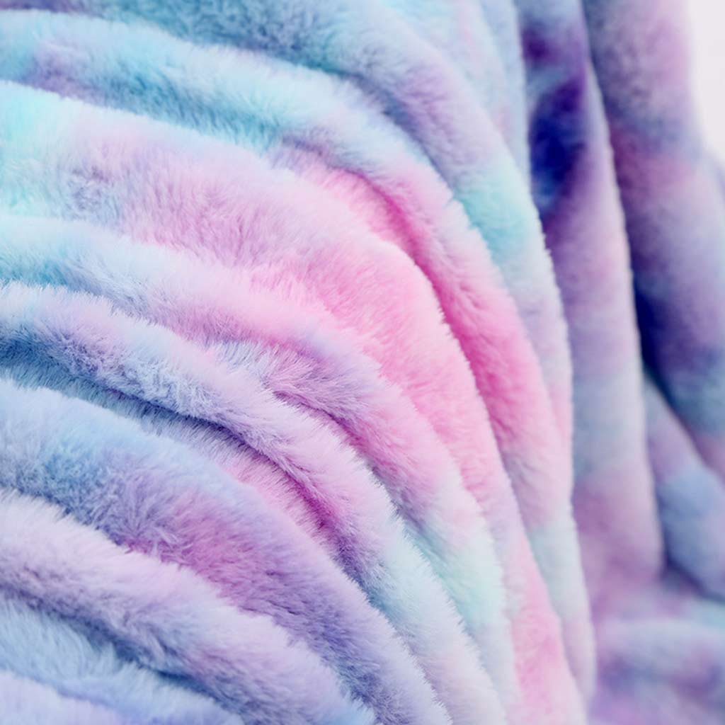 Rainbow Tie-dye Throw Blanket