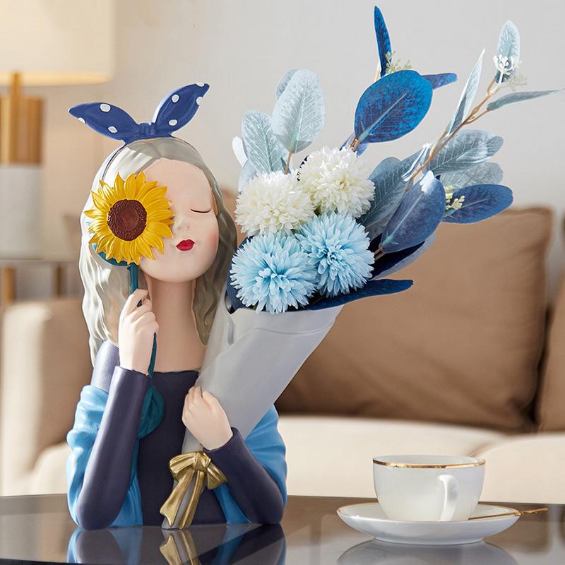 Vase à fleurs ensoleillé