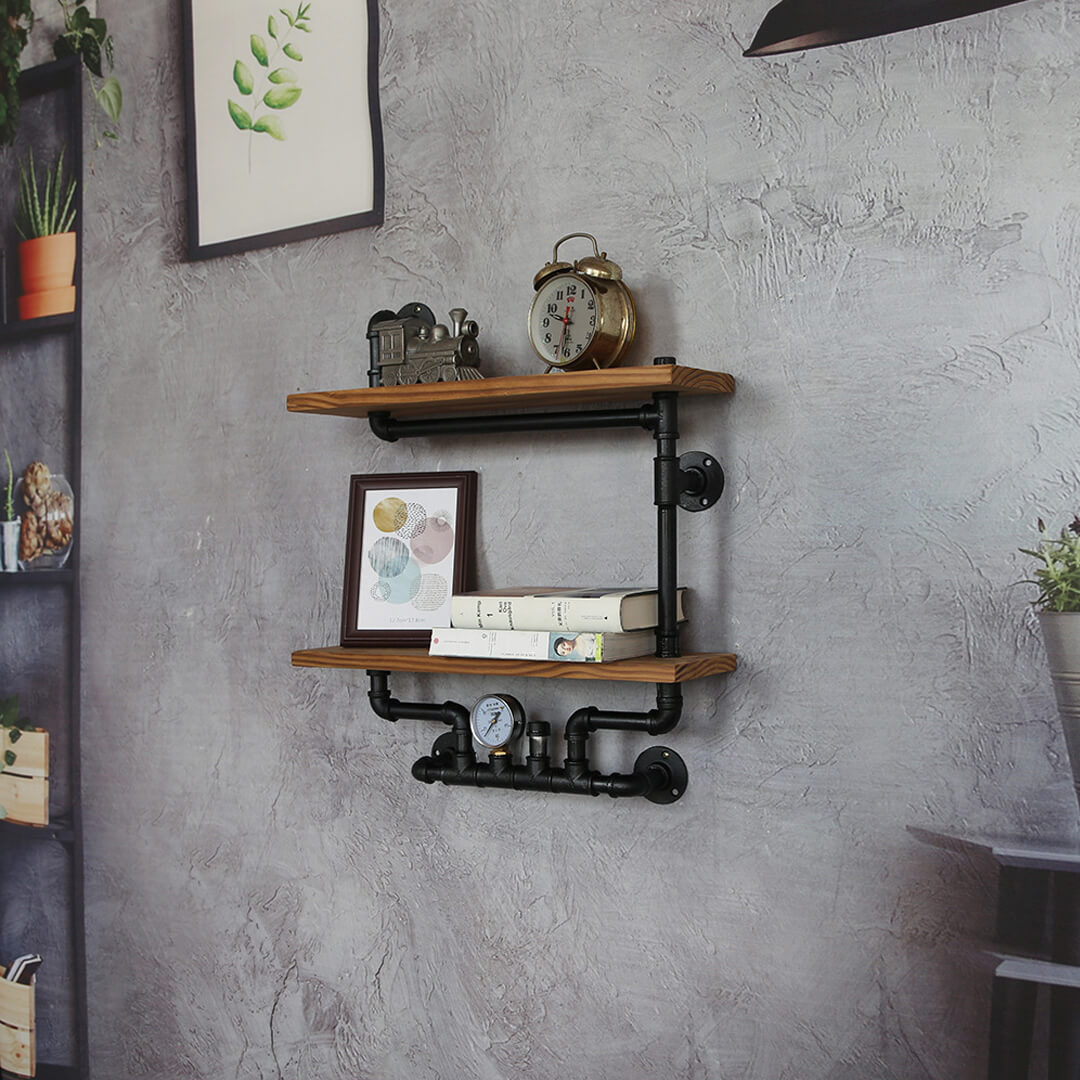 Industrial Style Bookshelf Iron Display Stand