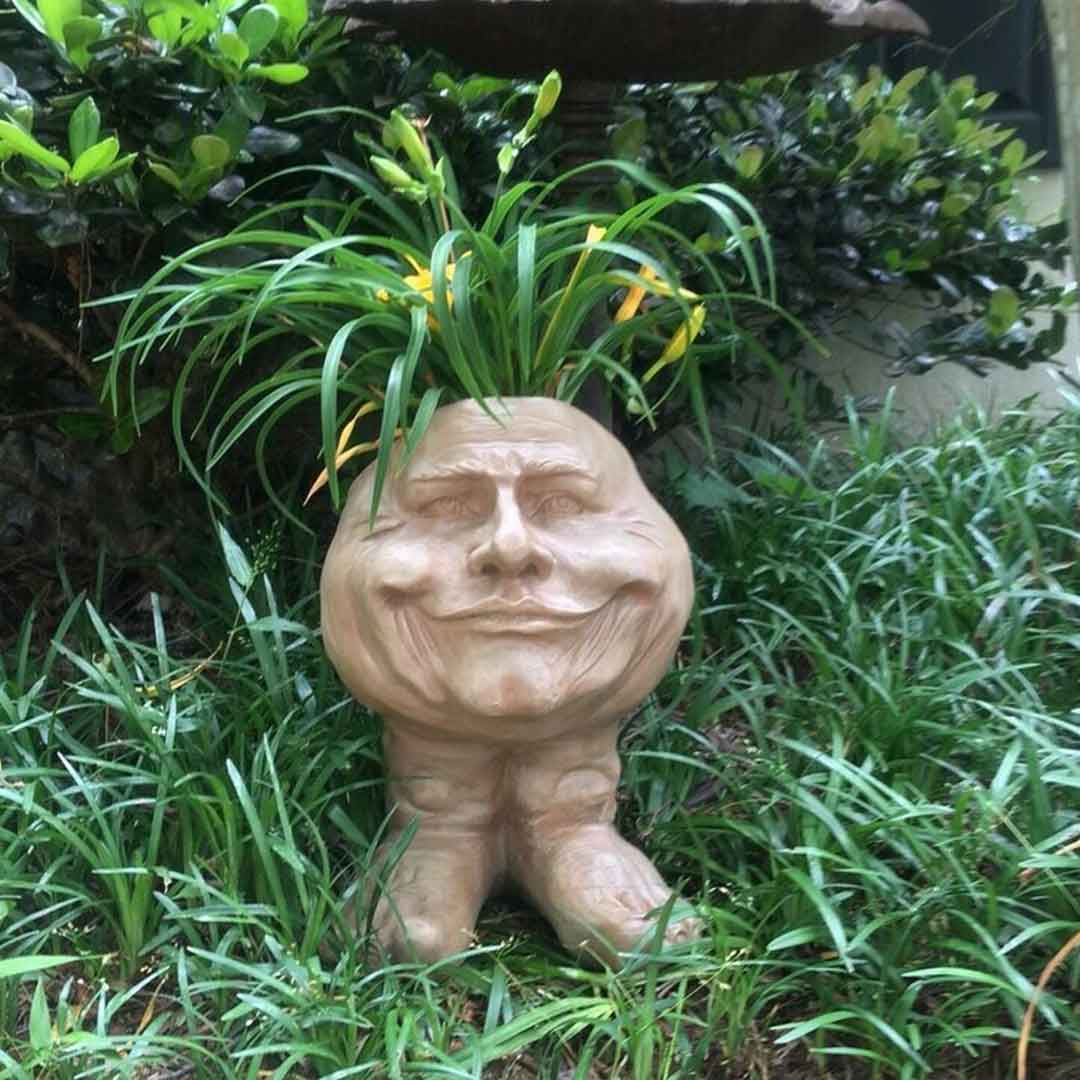 Muggle Face Statue Planter