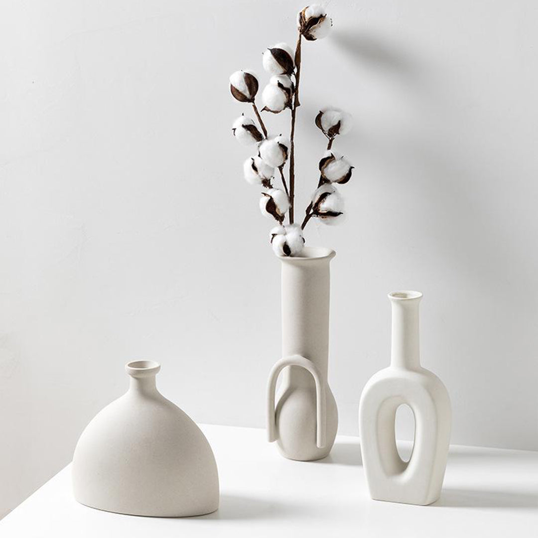 Artisanat de décoration minimaliste de vase fait à la main