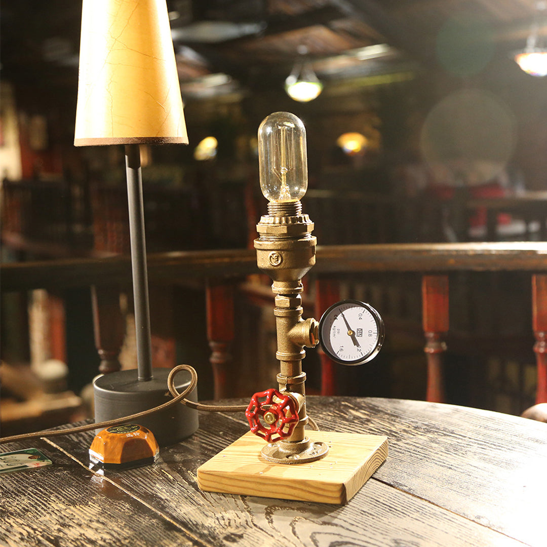 Industrial Style Pressure Gauge Lamp