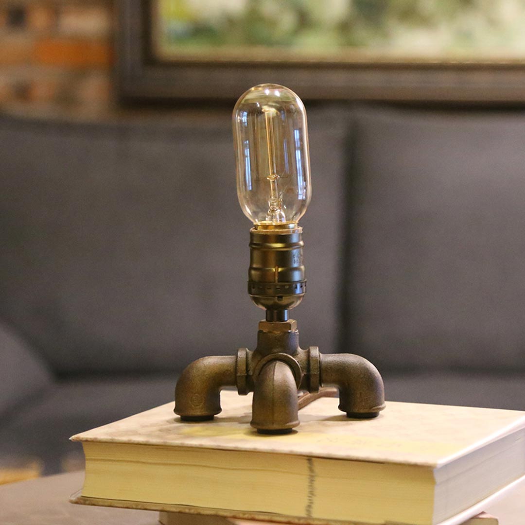Lámpara de escritorio vintage estilo steampunk