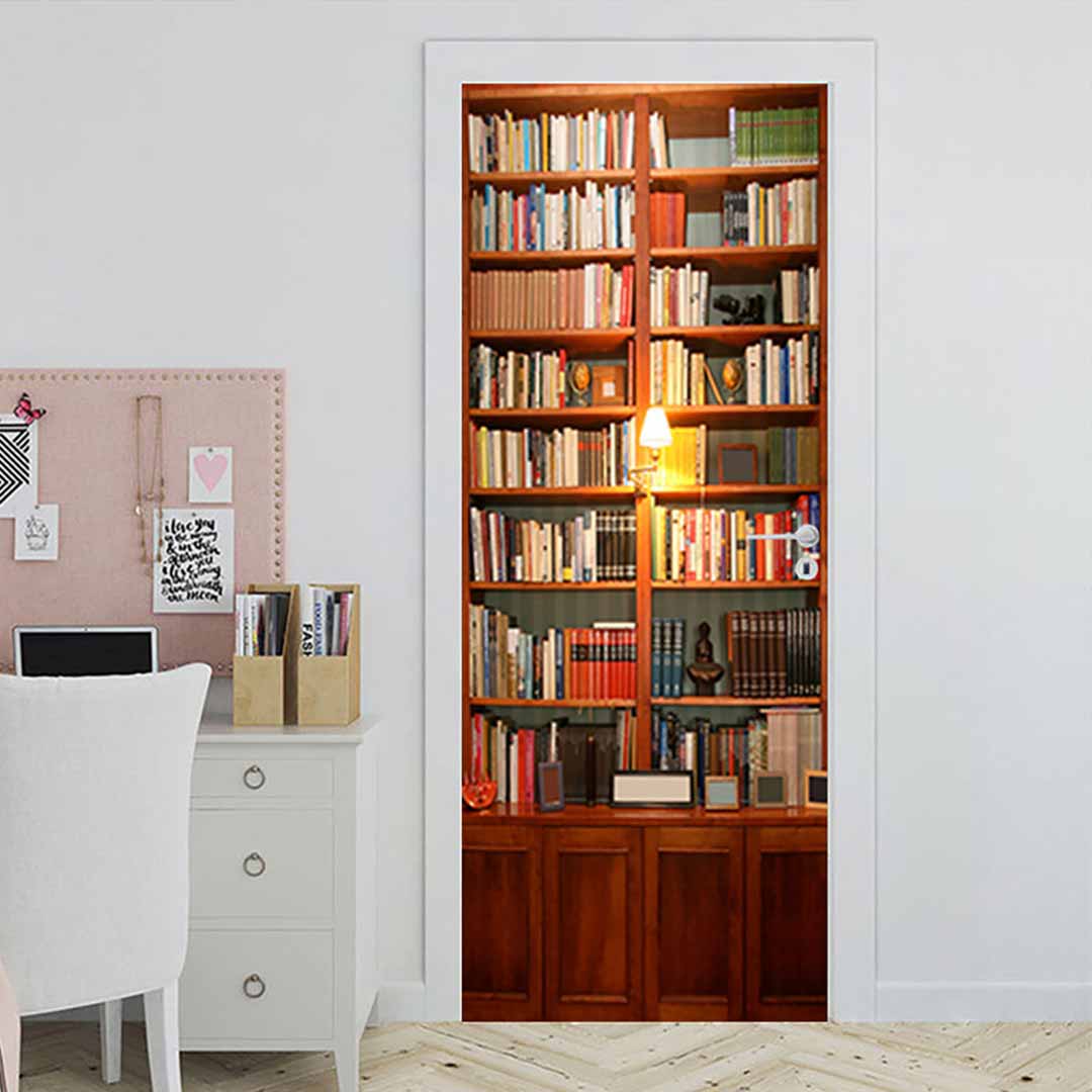 3D Book Door Mural Stickers