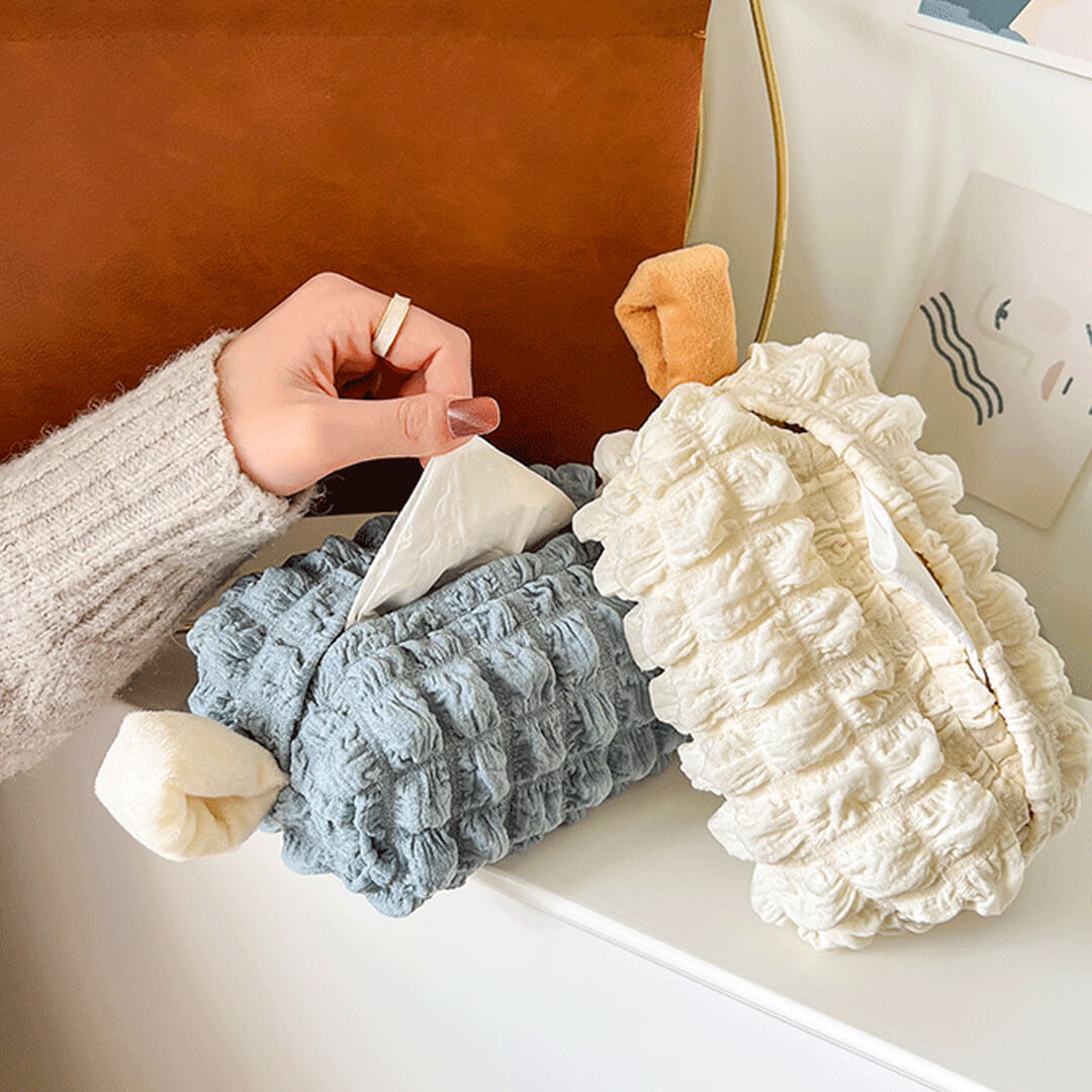 Cute Puffs Style Tissue Box Cover