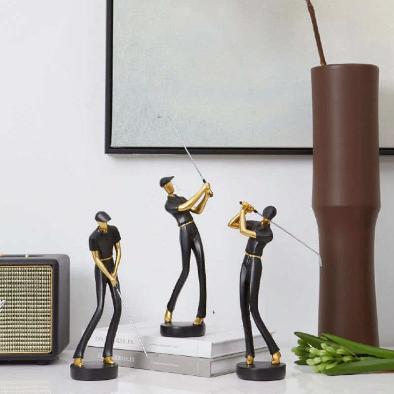 Figurines de golfeur modernes