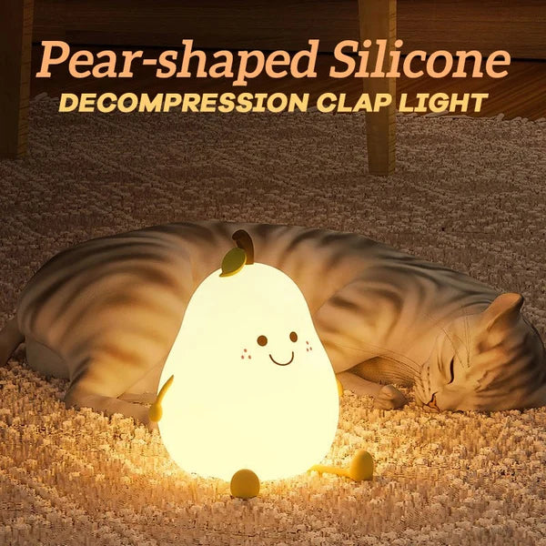 Pear-shaped Silicone Decompression Clap Light