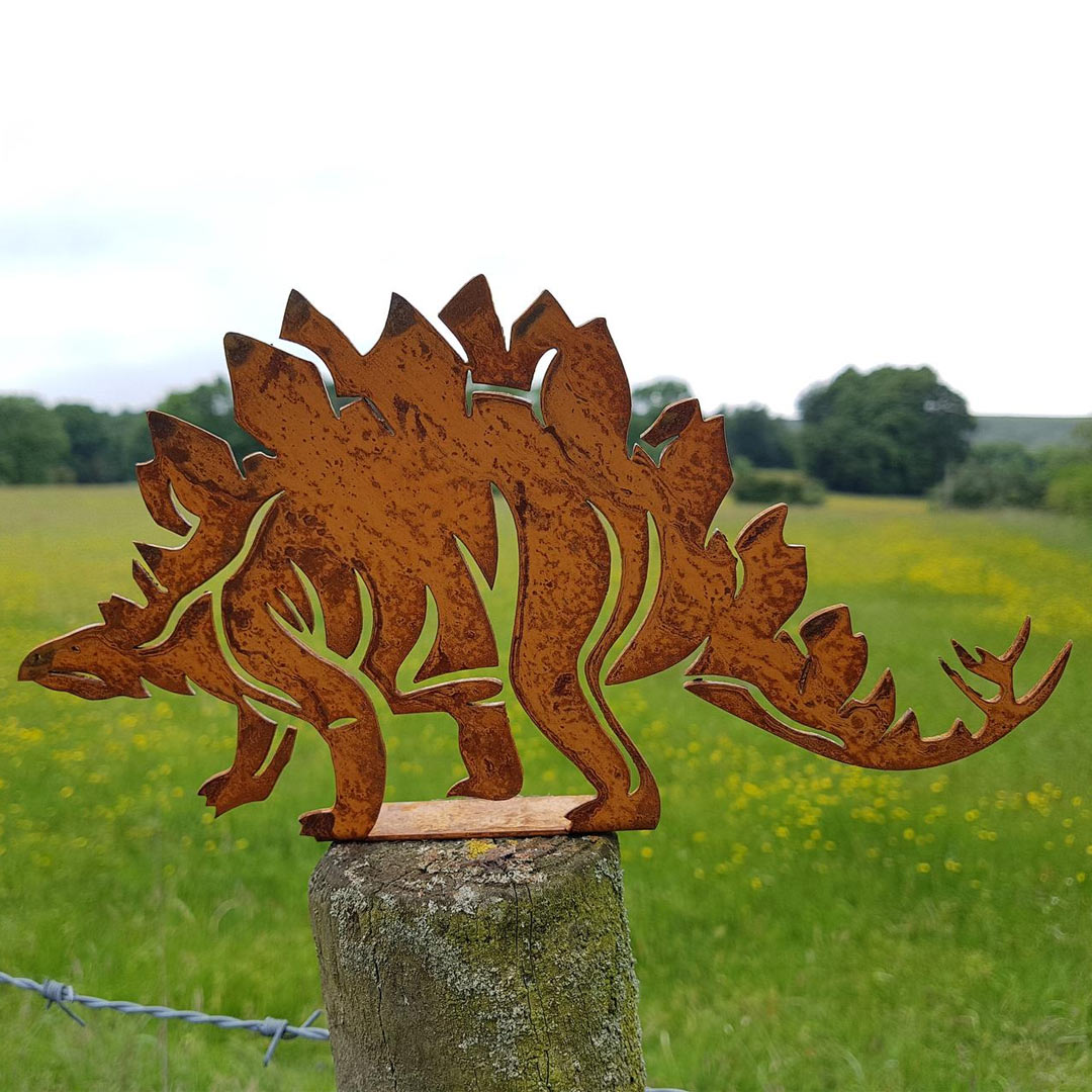Metal T-Rex Dinosaur Garden Decor