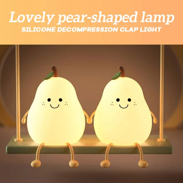 Pear-shaped Silicone Decompression Clap Light