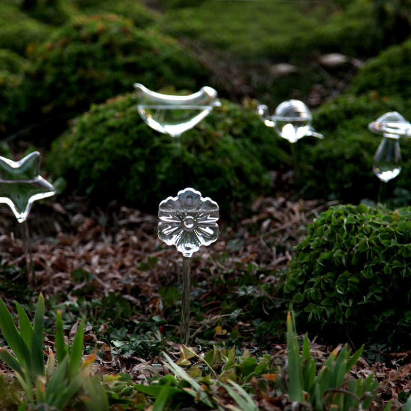 Bombillas de pájaros de vidrio para plantas de autorriego