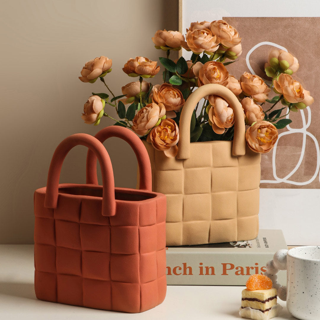 Creative Handbag Ceramic Vases